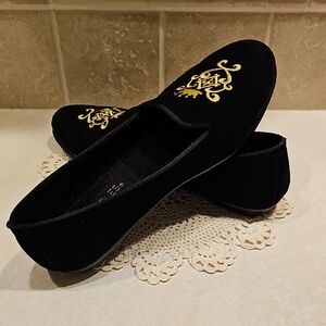 Brand New In Box Aerosoles Betunia Black Suede Loafer Flats Size 6